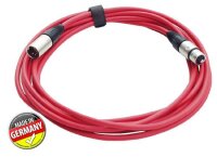 DMX Kabel 5-pol XLR, PROFI, Neutrik, 5m, rot