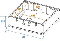 Roadinger Plattenspieler-Case schwarz -S-