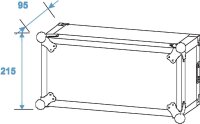 Roadinger Verstärkerrack PR-2, 4HE, 47cm tief