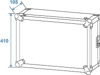 Roadinger Amplifier Rack PR-2, 8U, 47cm deep