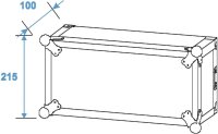 Roadinger Amplifier Rack PR-2ST, 4U, 57cm deep