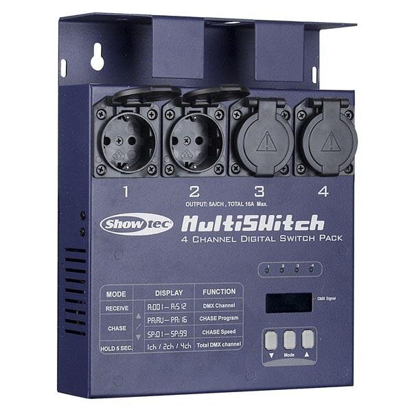 Showtec MultiSwitch, DMX-512 4CH. switch pack