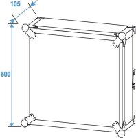 Roadinger Verstärkerrack PR-2ST, 10HE, 57cm tief