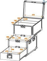 Roadinger Universal-Roadie-Case mit Rollen