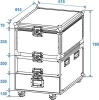 Roadinger Universal-Roadie-Case mit Rollen