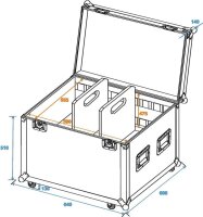 Roadinger Universal-Tour-Case mit Rollen 60 cm