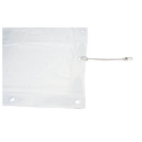 Showgear Quadratisches Tuch, Dekomolton, weiss, 4,4 x 4,4 m