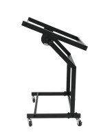 Omnitronic Rack Stand 12U/10U adjustable on Wheels