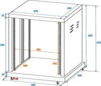 Roadinger Stahl-Rack SR-19, 12 HE