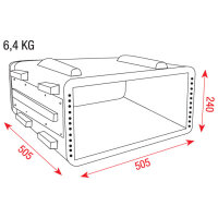 Showgear ABS Case 19 Zoll, 4U