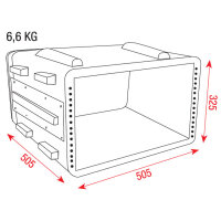 Showgear ABS Case 19 Zoll, 6U