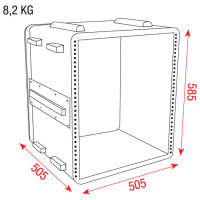 Showgear ABS Case 19 Zoll, 12U