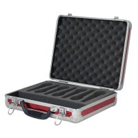 Showgear Microphone Case für 7 mics, Red