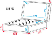 Showgear Flightcase für 25 Microphones