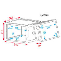 Showgear 19 Zoll Rackcase, 4U