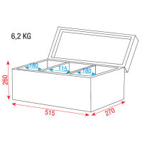 Showgear Flightcase für 12 Microphones