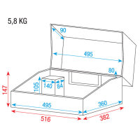 DAP-Audio Flightcase für Showmaster 24, 6U