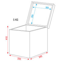 Showgear Mirrorball flightcase, Case für 30cm...