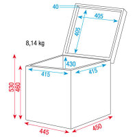 Showgear Mirrorball flightcase, Case für 40cm...