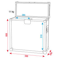 Showgear Universal flightcase für 2 scanners