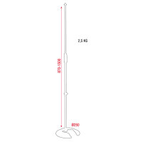 Showgear Microphone pole with countrweight, 870-1500mm