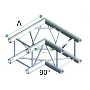 Milos Deco-22 Quatro Truss, Corner, QCM21, 90° corner