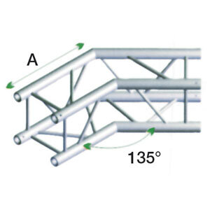 Milos Deco-22 Quatro Truss, Corner, QCM23, 135° corner