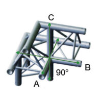 Milos Deco-22 Triangle truss, down left, apex up, ALM32,...