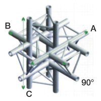 Milos Deco-22 Triangle truss, Cross up/down 6-way, ACM61,...