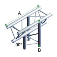 Milos Deco-22 Triangle truss, T-Cross up/down 3-way,...