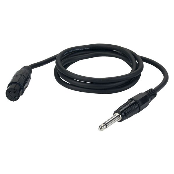 DAP-Audio Adapterkabel, XLR 3pol weiblich auf Klinke Mono, 1,5 Meter