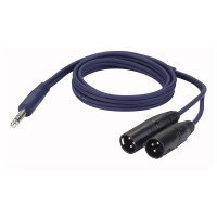 DAP-Audio Adapterkabel, 2x XLR 3pol männlich auf...