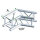 Milos Pro-30 Square F Truss, Corner, QCF22, 120° corner, silver