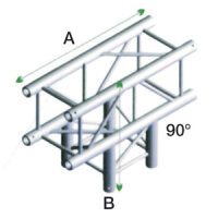 Milos Pro-30 Square F Truss, T-Cross 3-way, 71cm, QTF35,...