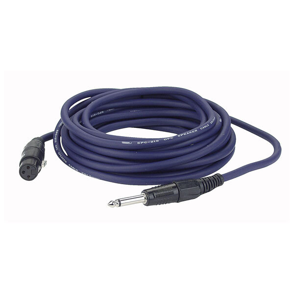 DAP-Audio Adapterkabel, Klinke Mono auf XLR 3pol weiblich, 2x 1,5mm², 10,0 Meter