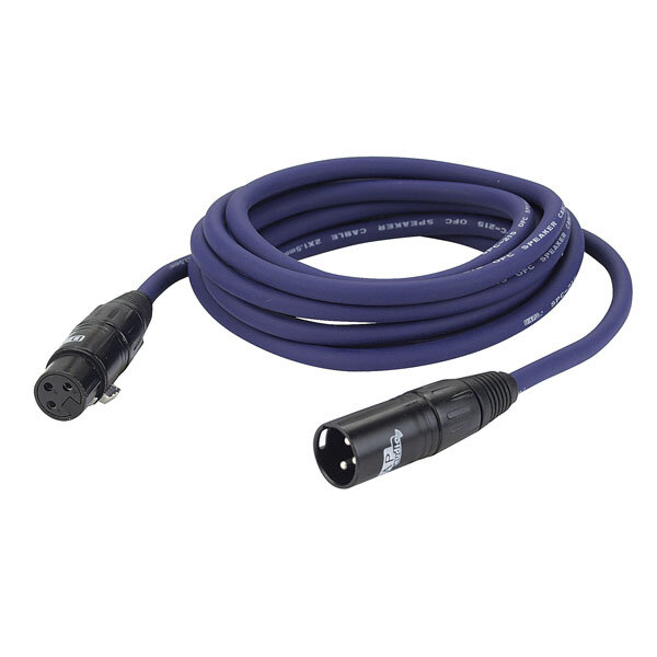 DAP-Audio FS03 - XLR/F 3 p. > XLR/M 3 p., 2 x 1,5mm², 10 m