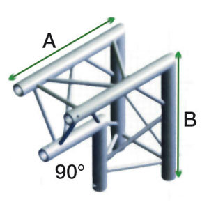 Showtec FT30-007, Corner 90° Apex Down