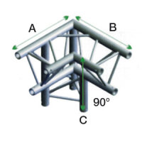 Milos Pro-30 Triangle F Truss, Corner down left, apex...