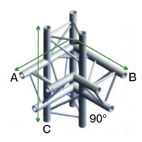 Milos Pro-30 Triangle F Truss, Corner up/down, right, 71...