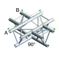 Milos Pro-30 Triangle F Truss, 4-way horizontal, 71cm,...