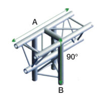 Milos Pro-30 Triangle F Truss, T-Cross vertical 3-way,...