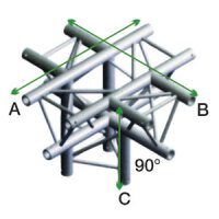 Milos Pro-30 Triangle F Truss, Cross + down 5-way, apex...