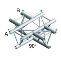 Milos Pro-30 Triangle G Truss, 4-way, horizontal, 71 cm,...