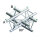 Milos Pro-30 Triangle G Truss, 4-way, horizontal, 71 cm, ACU41, 90° corner