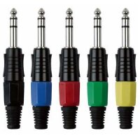 DAP-Audio 6.3 mm. Jackplug stereo, Black housing, Black...