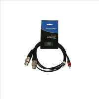 Accu Cable Verbindungskabel, 2 x XLR weiblich/female, 2 x...