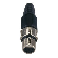 DAP-Audio XLR 5p. Connector, Nickel housing, Female,...