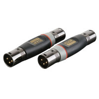 DAP-Audio XGA25, Adapter/Verbinder, 3-pol XLR männlich auf 3-pol XLR männlich