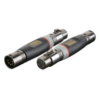 DAP-Audio XGA29, Adapter/Verbinder, 5-pol XLR männlich auf 3-pol XLR weiblich