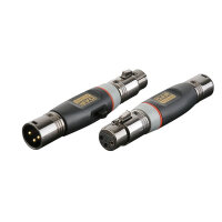 DAP-Audio XGA37, Adapter/Verbinder, 3-pol XLR männlich auf 3-pol XLR weiblich, Phase Reverse Switch